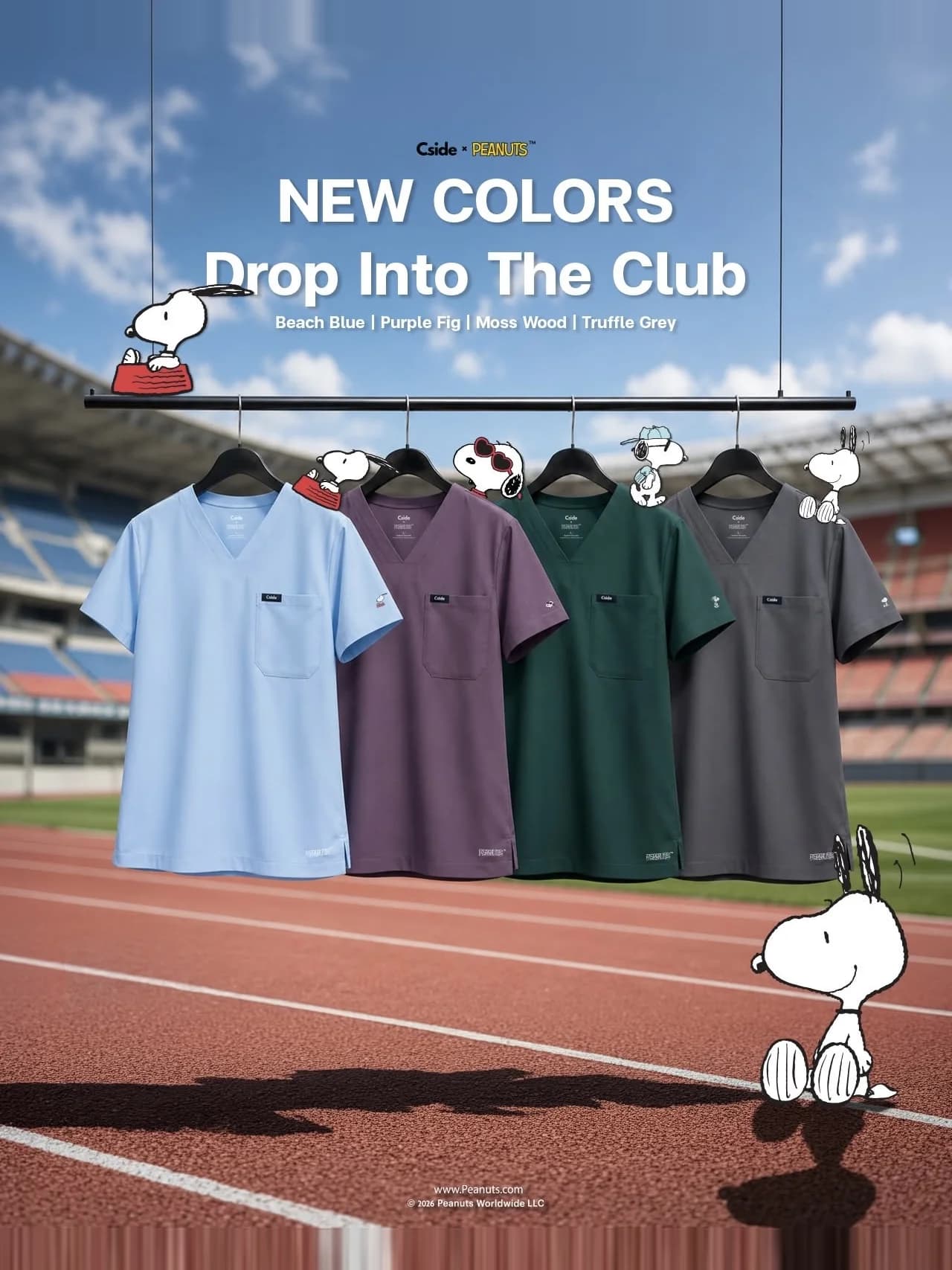New Colors Drop Into The Club — Beach Blue, Purple Fig, Moss Wood, Truffle Grey